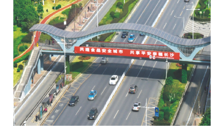 長(zhǎng)沙林科大人行天橋